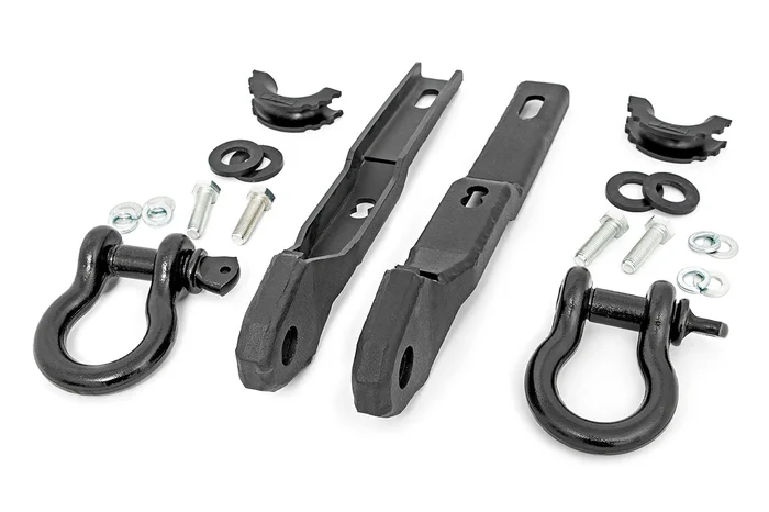 Rough Country RS160 Tow Hook Brackets | D-Ring Combo | Nissan Titan 2WD/4WD (2017-2024)