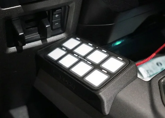 SDHQ Switch-Pros SP-9100 Flow Through Center Console Keypad Mount: 17-22 F-250/350