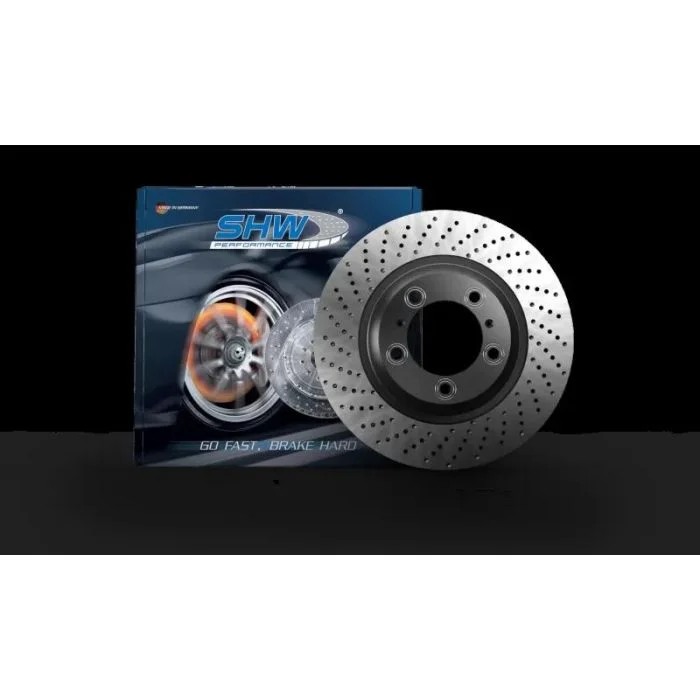 SHW 12-16 Porsche 911 Carrera w/o Ceramic Brakes Left Rear Drill-Dimp MB Brake Rotor (99135240100) – PRL39913