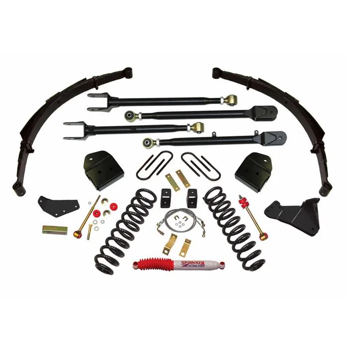 SkyJacker 05-07 Ford F-250 Super Duty 4in. Lift Kit Class II 4-Link Conversion System – F54024KS