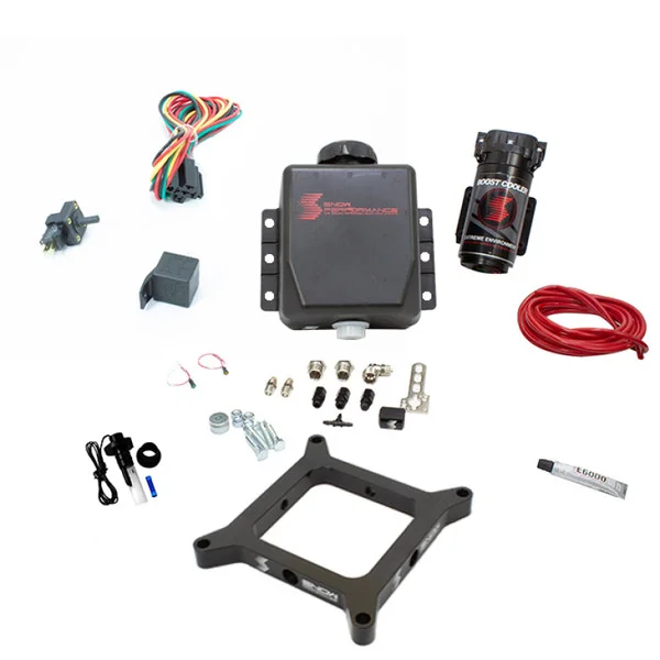 Snow Performance 4150 Flange Gas Stage 1 Naturally Aspirated Water Inj Kit (SS Braided 4AN Fittings) – SNO-15025-BRD