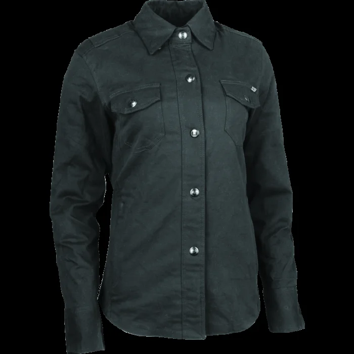 Speed and Strength Speed Society Armored Moto Shirt Black Womens – XS – 880429