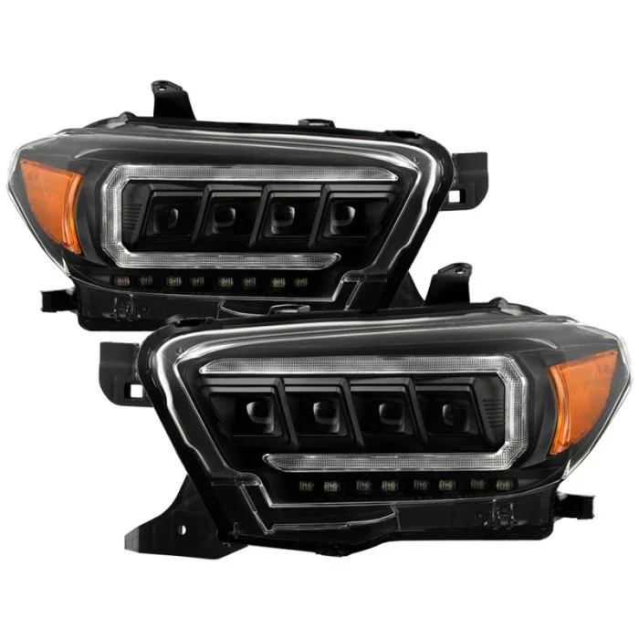 Spyder 16-20 Toyota Tacoma Halogen Model Only High-Power LED Headlights – Black PRO-YD-TT16HALAP-BK – 5088376