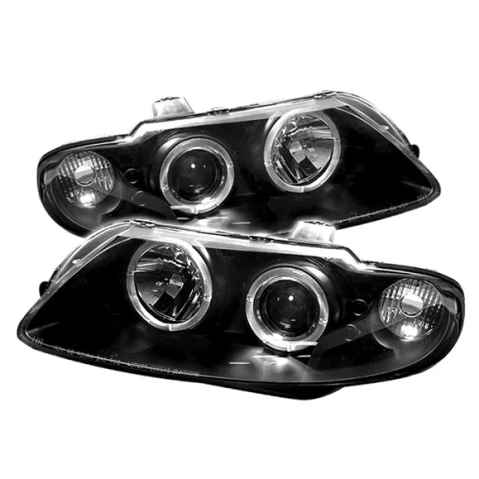 Spyder Pontiac GTO 04-06 Projector Headlights LED Halo LED Black High H1 Low H1 PRO-YD-PGTO04-HL-BK – 5011749