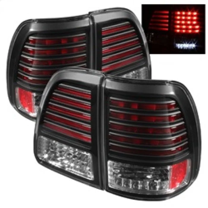 Spyder Toyota Land Cruiser 98-05 LED Tail Lights Black ALT-YD-TLAN98-LED-BK – 5007537