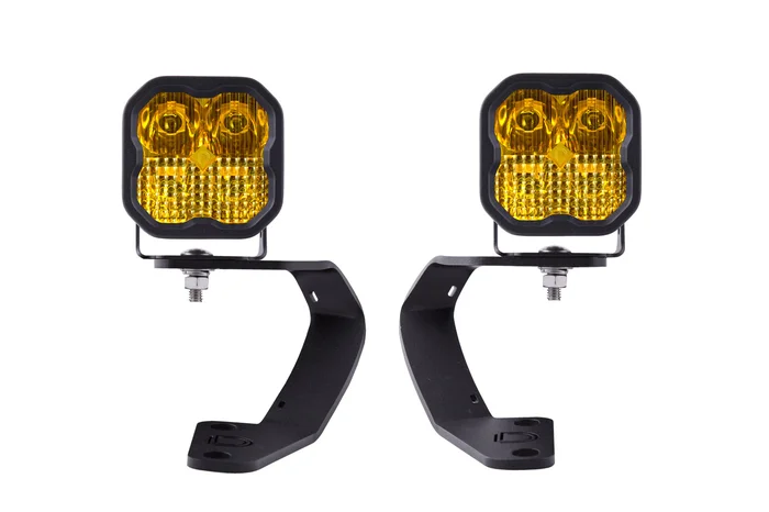 SS3 LED Ditch Light Kit for 10-21 Toyota 4Runner Sport Yellow Combo Diode Dynamics