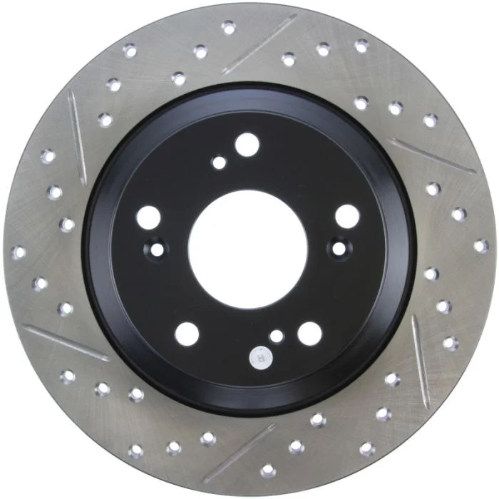 StopTech 00-09 S2000 Slotted & Drilled Right Rear Rotor – 127.40050R