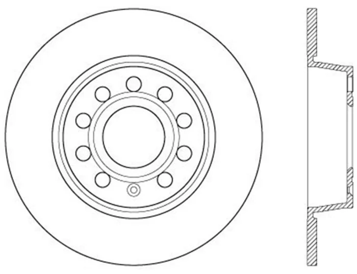StopTech Drilled Cryo Sport Brake Rotor Rear Left 12-13 Volkswagen Beetle