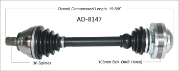 Surtrak® AD-8147 CV Axle Shaft