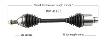 Surtrak® BM-8123 CV Axle Shaft