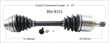 Surtrak® BM-8155 CV Axle Shaft
