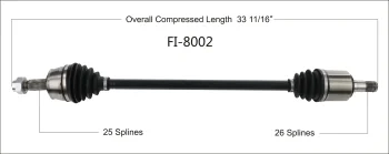 Surtrak® FI-8002 CV Axle Shaft