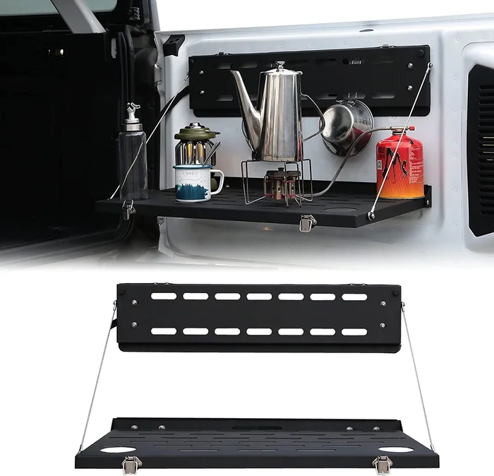Tailgate Rack for 2021-2024 Ford Bronco 2/4 Door Rear Foldable Cargo Shelf