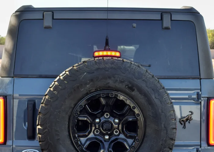 Third Brake Light Antenna Mount: 21-23 Bronco w/ 37 in. Tire