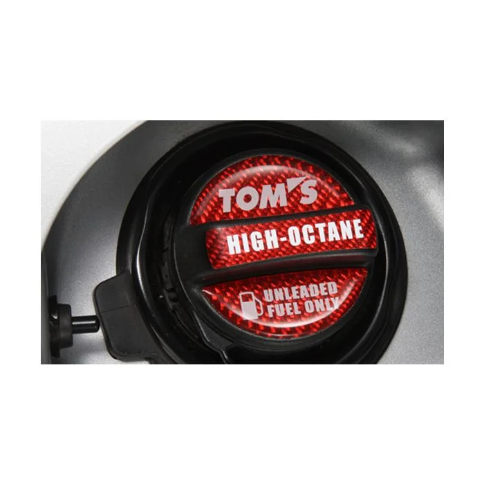 TOM’S Racing Fuel Cap Garnish Sticker High-Octane / Red Color – TMS-77315-TS001-R1