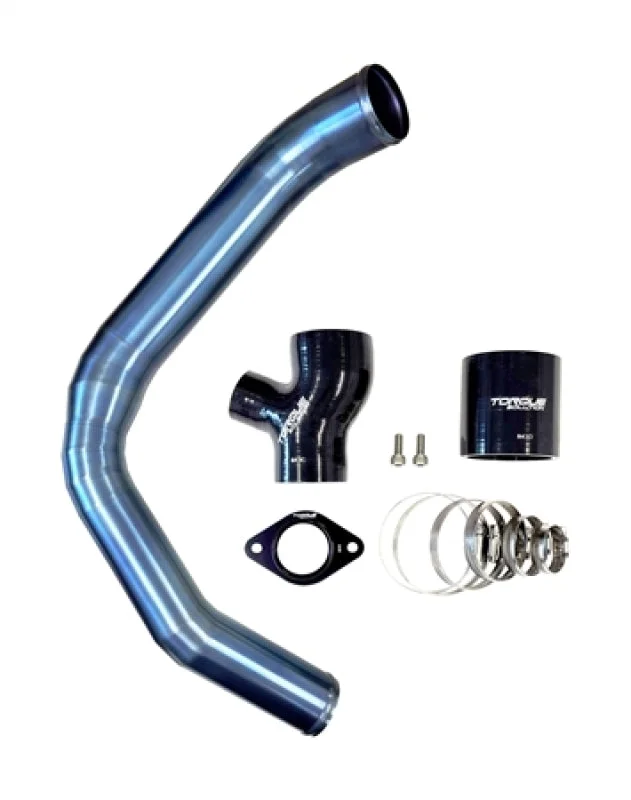 Torque Solution 12-21 Subaru WRX Top Mount Charge Pipe – Titanium Burnt Blue