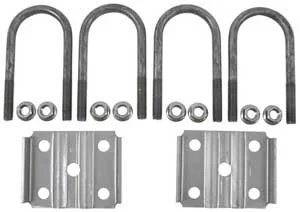 Trailer U-Bolt Kit – 3″ Round Axle – 1/2″ Diameter – 7″ Length – Raw Finish – 4201-GD