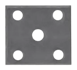 Trailer U-Bolt Plate – 2″ Square Axle – 1-3/4″ And 2″ Wide Springs – 9/16″ U-Bolt – 4203-3