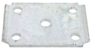 Trailer U-Bolt Plate – 2″ Square Axle – 1-3/4″ Wide Spring – 1/2″ U-Bolt – Galvanized – 20023G