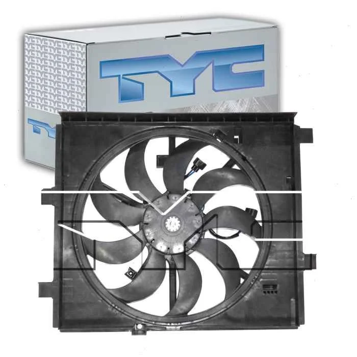 TYC Dual Radiator & Condenser Fan Assembly for 2011-2014 Nissan Juke