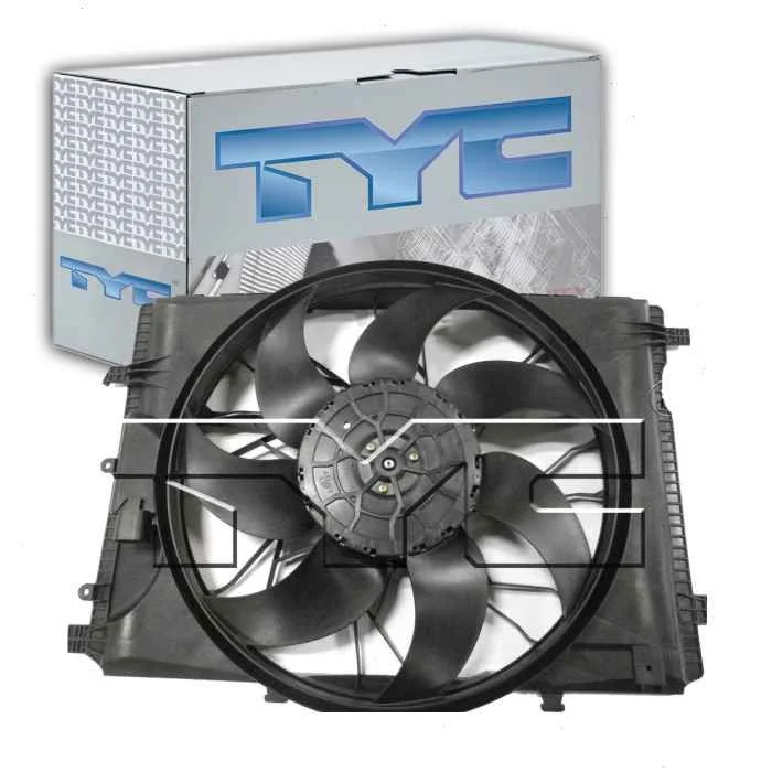 TYC Dual Radiator & Condenser Fan Assembly for 2012 Mercedes-Benz C300 3.0L V6