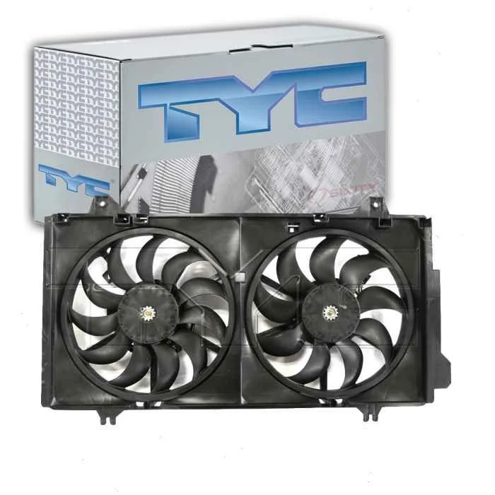 TYC Dual Radiator & Condenser Fan Assembly for 2014-2018 Mazda 3