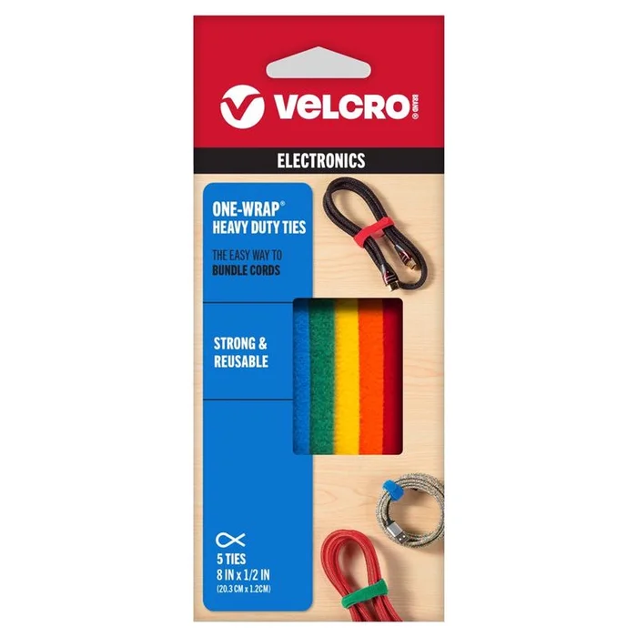 Velcro – 90438ACS – One-Wrap Strap 8 in. L – 5/Pack