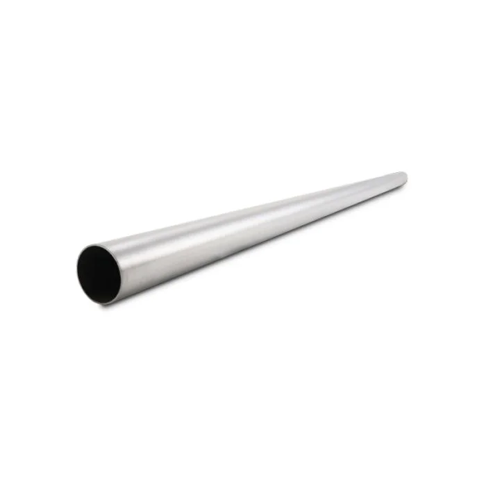 Vibrant 3.50in OD 304 Stainless Steel Brushed Straight Tubing – 13394