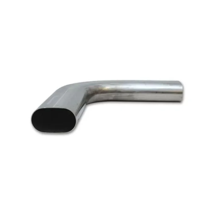 Vibrant 3in Oval (Nominal Size) T304 SS 90 deg Mandrel Bend 6in x 6in leg lengths – 13191