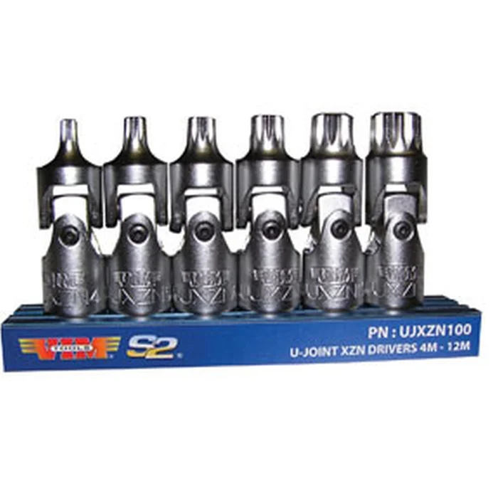 VIM Tools – UJXZN100 – Universal Joint, XZN Triple Square Dr, 6pc.