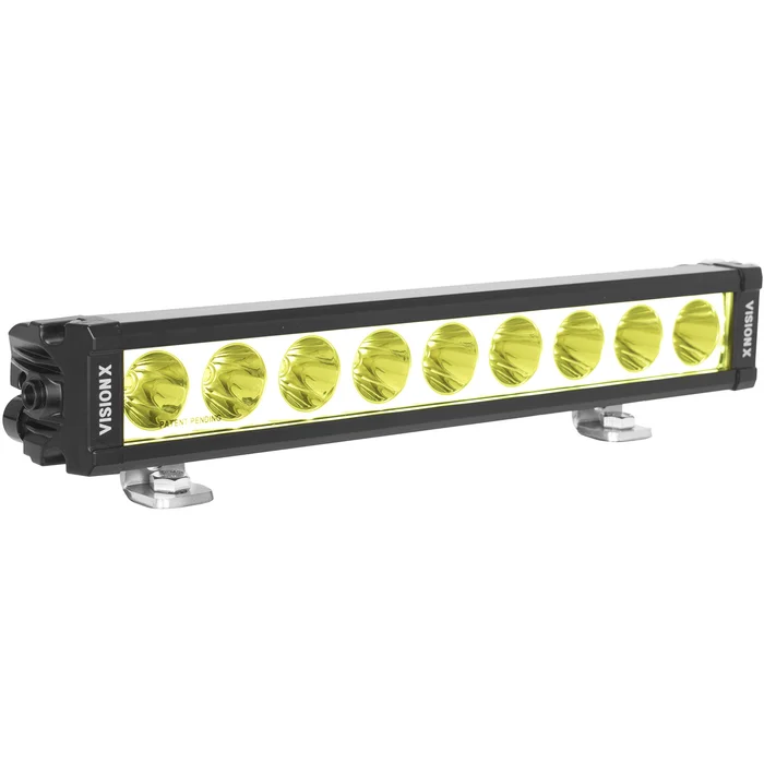 Vision X Lighting 13.19″ XPL Series Halo Selective Yellow 9 LED Spot Light Bar Including End Cap Mounting L Bracket A – 9946443