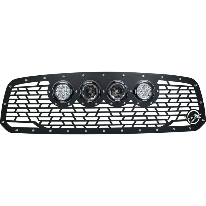 Vision X Lighting 13+ Dodge Ram 1500 Cannon CG2 Style Grille With 4 CG2 4.5″ (2 Optic CG2-Cp710 And 2 R) – 5661134