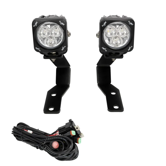Vision X Lighting 19+ Ford Ranger A-Pillar Mounts w/ 20 Watt Mini Cannons – 5040193