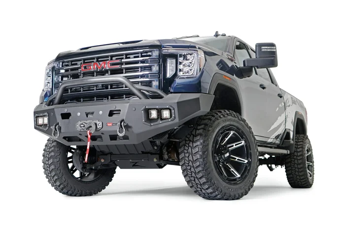 Warn Ascent HD Bumper GMC Sierra HD 2500/3500 with Baja Bar – 107179