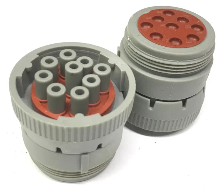 WAYTEK 38672 AHD 9Pin Plug for Size 16 Contacts Coupling Locking Ring (LOT of 2)