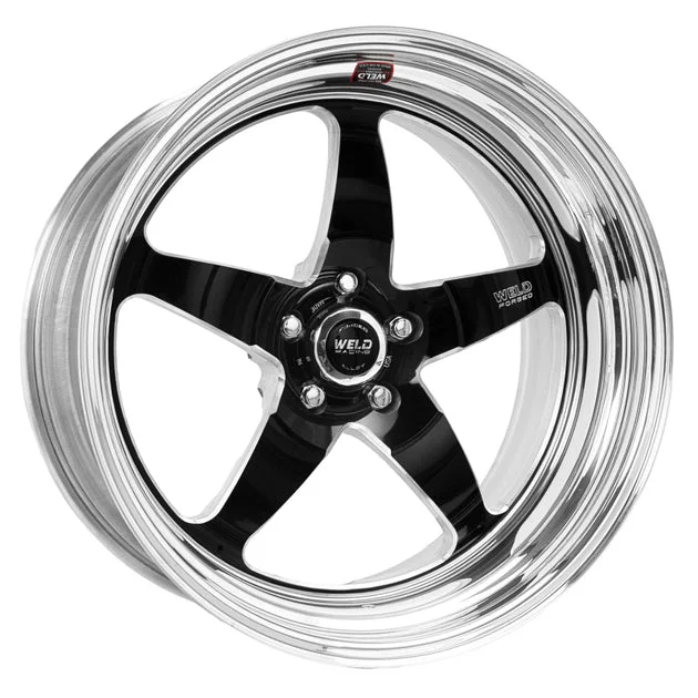 Weld S71 20×9 / 5×4.5 BP / 6.3in. BS Black Wheel (High Pad) – Non-Beadlock