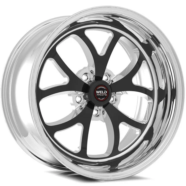Weld S76 17×10.5 / 5×4.5 BP / 7.4in. BS Black Wheel (Low Pad) – Non-Beadlock