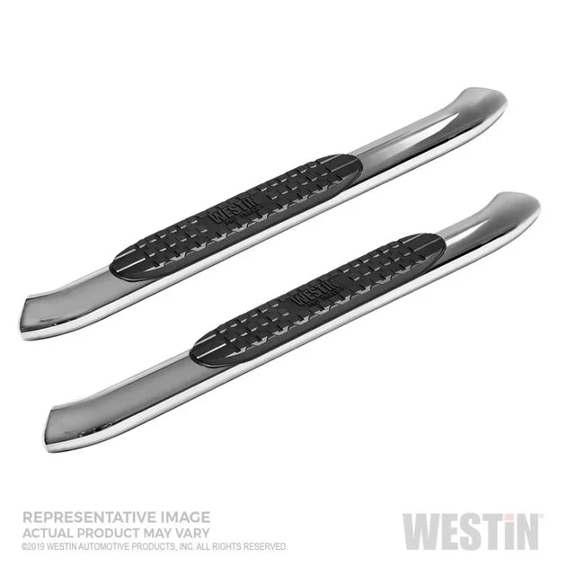 Westin 19-20 Chevy Silverado 1500 Regular Cab PRO TRAXX 4 Oval Nerf Step Bars – Stainless Steel