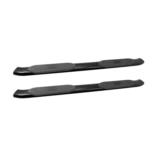 Westin 2007-2013 Chevy Silverado 1500 Crew Cab PRO TRAXX 5 Oval Nerf Step Bars – Black