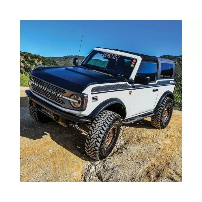 Westin 21-23 Ford Bronco 4dr (Excl. Bronco Sport) Rock Slider – Textured Black – 42-14195
