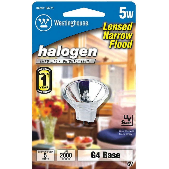 Westinghouse – 04771 – 5 W MR11 Floodlight Halogen Bulb 27 lm White 1 pk