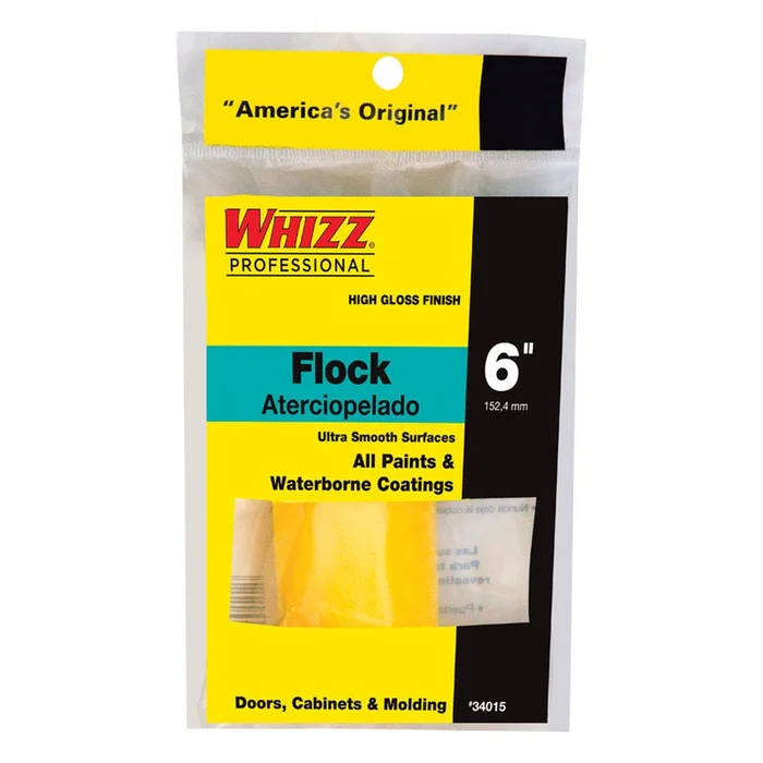 Whizz – 34015 – Flock 6 in. W X 1/2 in. Mini Paint Roller Cover 1 pk
