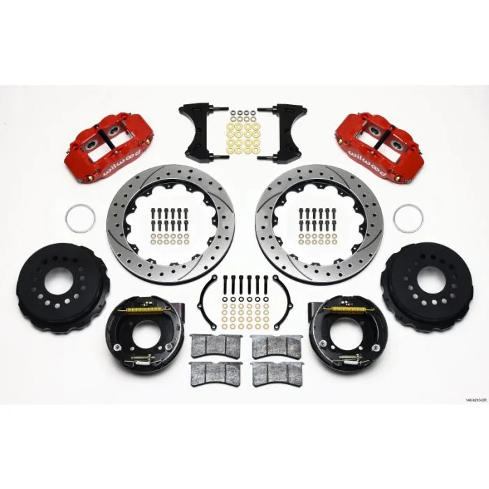 Wilwood Forged Narrow Superlite 4R Big Brake Rear Parking Brake Kit- WILW-140-9213-DR