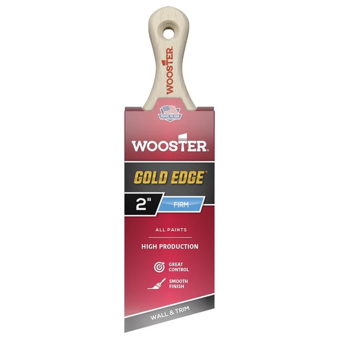 Wooster – 5235-2 – Gold Edge 2 in. Firm Angle Paint Brush