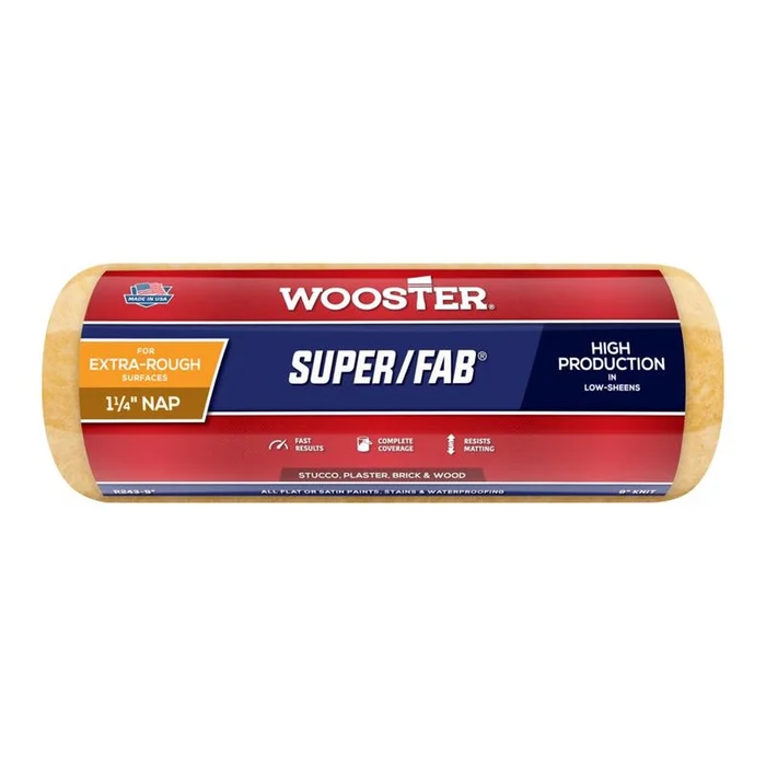 Wooster – R243-7 – Super/Fab Knit 7 in. W X 1-1/4 in. Regular Paint Roller Cover 1 pk