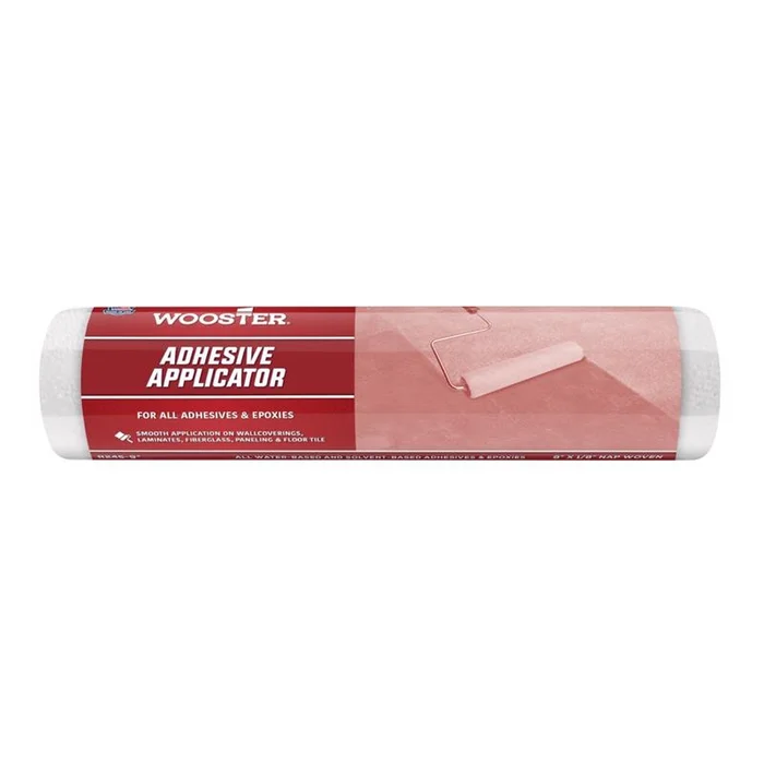 Wooster – R245-9 – Fabric 9 in. W X 1/8 in. Regular Adhesive Applicator 1 pk