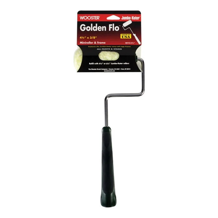 Wooster – RR115-4 1/2 – Jumbo-Koter 4-1/2 in. W Mini Paint Roller Frame and Cover Threaded End