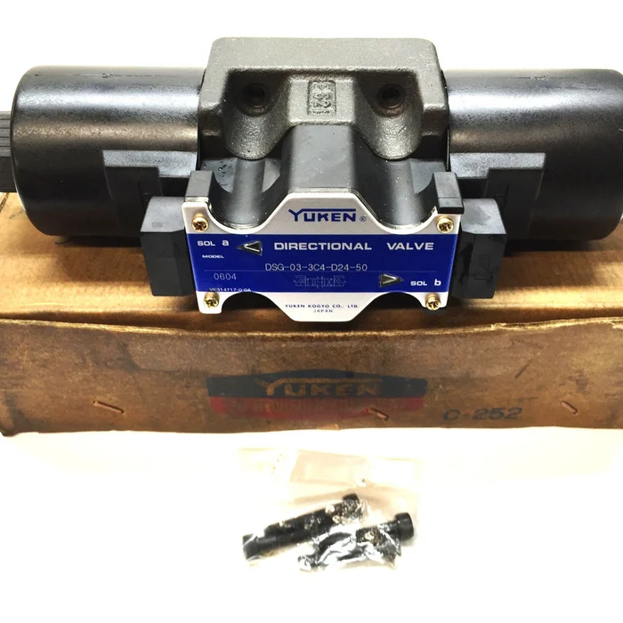 YUKEN Hydraulic Solenoid Valve DSG-03-3C4-D24-50 NOS