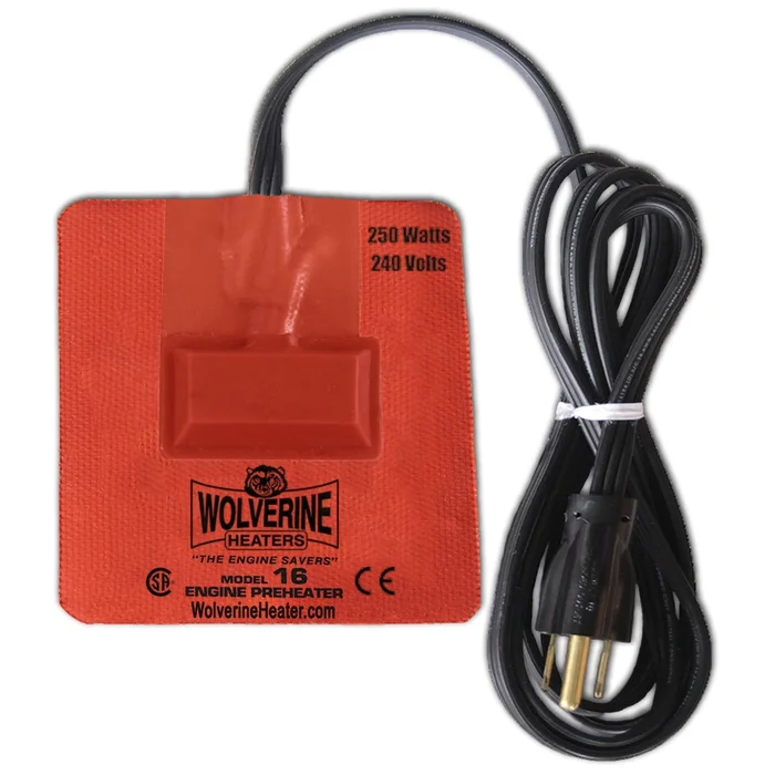 ZeroStart – 3400083 – Silicone Pad, Adhesive – 250W, 240V, 2.1A – 3-3/4in. x 4.24in. CSA/CE