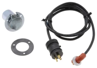 ZeroStart – 8602921 – Power Cord, Weatherproof, 240V 15A, 6ft. , w/3 hole round flange, zinc plated receptacle